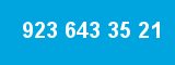 923 643 35 21 923 643 35 21